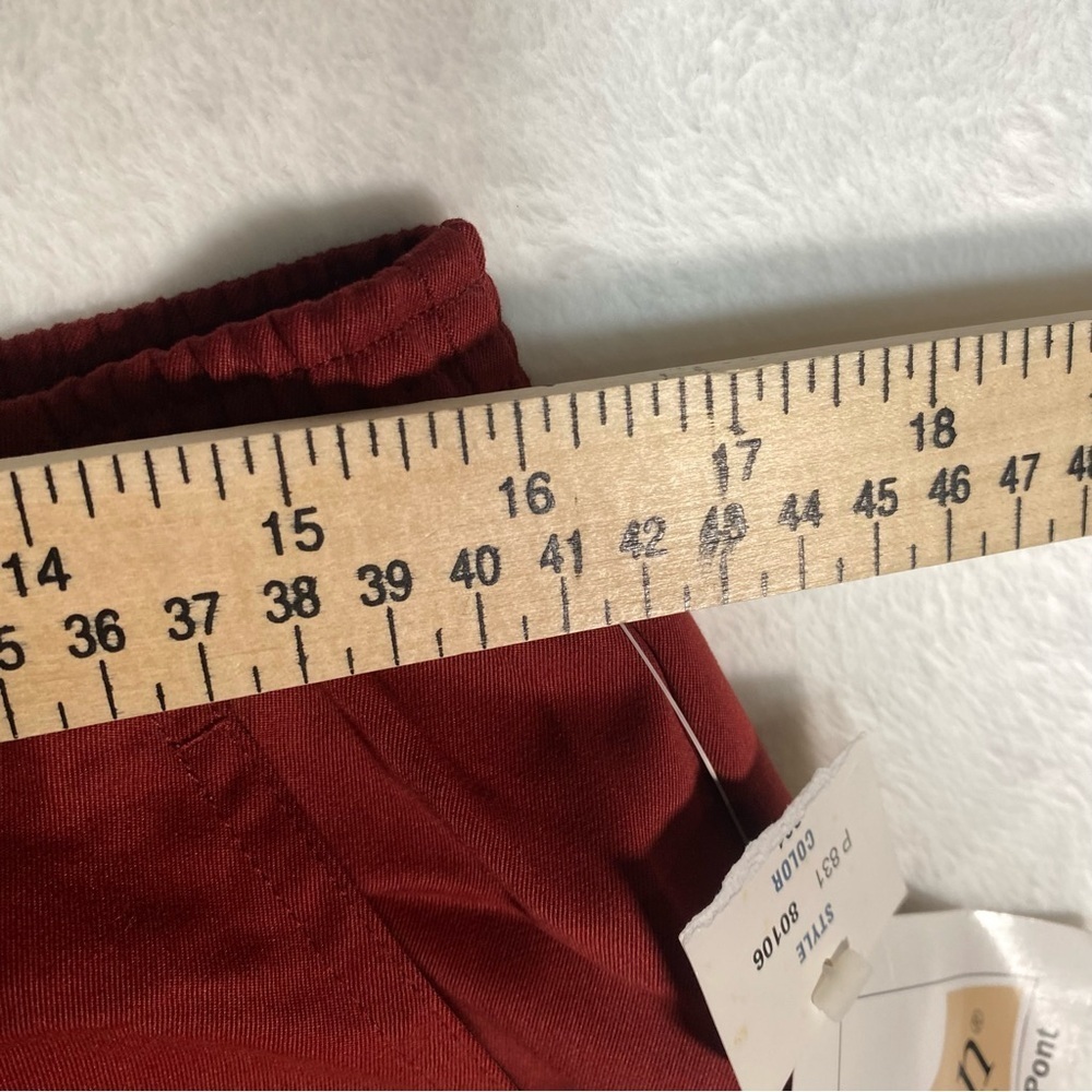 NEW Allison Daley Wine Red Pull on Pants Size 14 Comfort Waist Corpcore - Picture 5 of 10